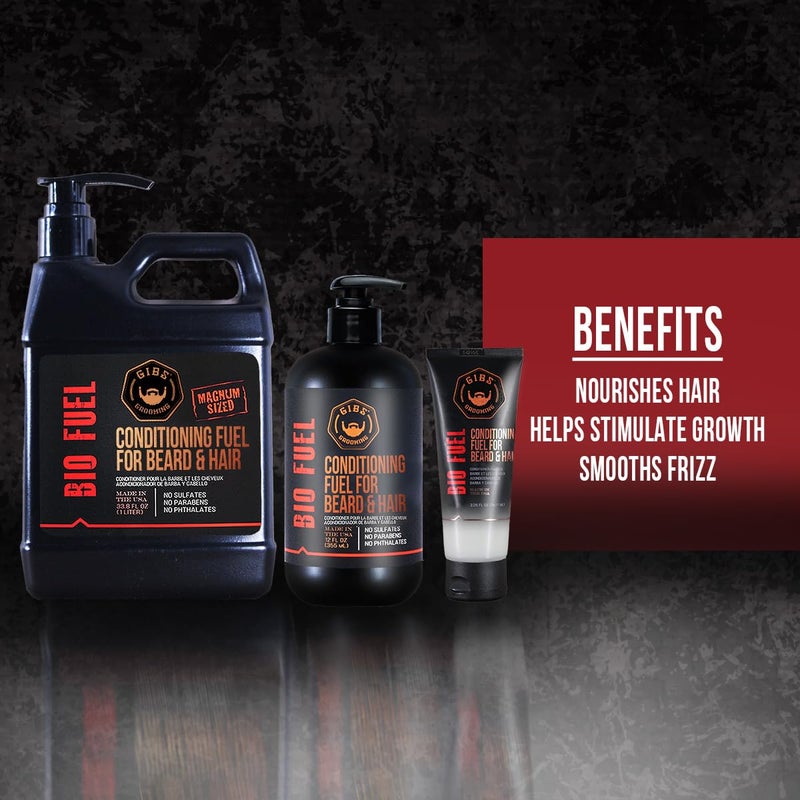 GIBS Grooming Biofuel Conditioning Fuel for Beard & Hair, 12 Fl Oz(Pack of 1) - Image 2